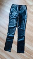 Skinny PU Leder Hose mit Schlitz am Saum Baden-Württemberg - Heubach Vorschau