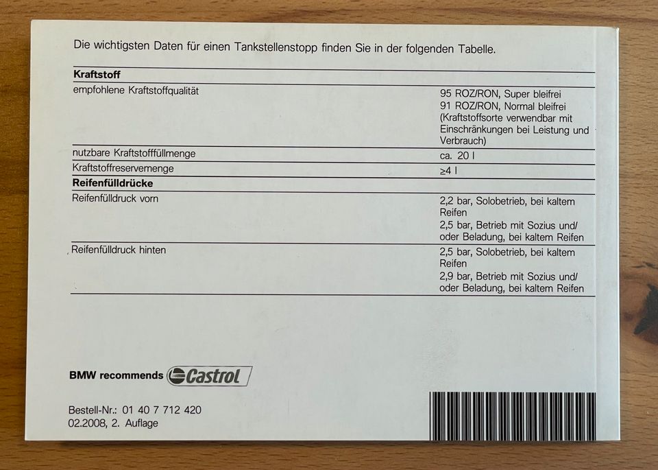 orig NEU Bedienungsanleitung SVheft BMW R 1200 GS 10/ 2012 in Leipzig