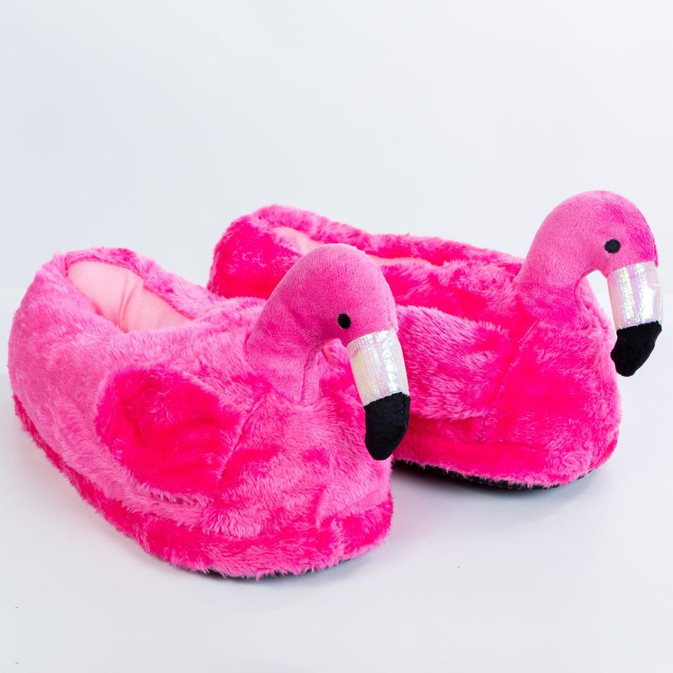 Flamingo Hausschuhe asos Sohle Pantoffeln Erwachsene Winter in Berlin