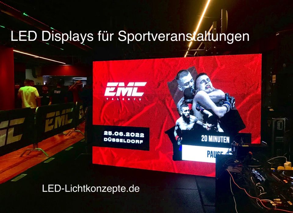 EM 2024 Fussball Videowand 3x2M mieten Videowall ❤️❤️ in Düsseldorf