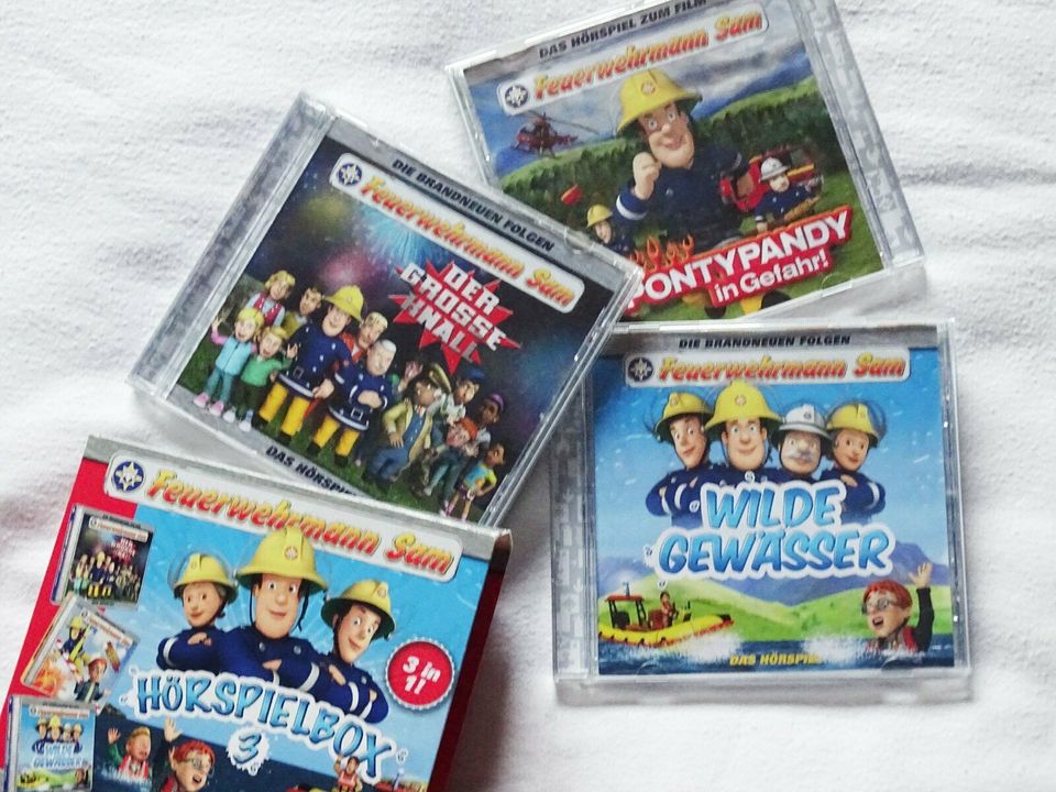 TOP!!! CD-Hörspielbox 3 Feuerwehrmann Sam - mit 3 CDs in Michelfeld