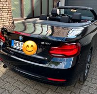 BMW Cabrio 218i, schwarz, Tüv 04/26, super Zustand Nordrhein-Westfalen - Herne Vorschau