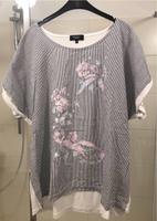 T-Shirt rosa weiß Streifen Blumen Bexleys 3XL Niedersachsen - Cuxhaven Vorschau