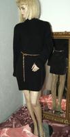 STRICKKLEID * Kleid schwarz H&M neu ( 39,99€) zusät.Goldgürtel M Bayern - Kemnath Vorschau