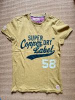 Superdry Herren T-Shirt M Slim Fit Muscle gelb ockergelb Curry Frankfurt am Main - Gutleutviertel Vorschau