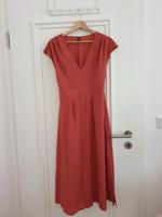 Midi Kleid Rot Orange Größe 38 Hessen - Rabenau Vorschau