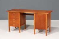 Stilvoller Mid Century Schreibtisch "Made in Denmark" Teak Holz Tisch Bürotisch Office Table Artikel-Nr.: B609 Berlin - Hohenschönhausen Vorschau