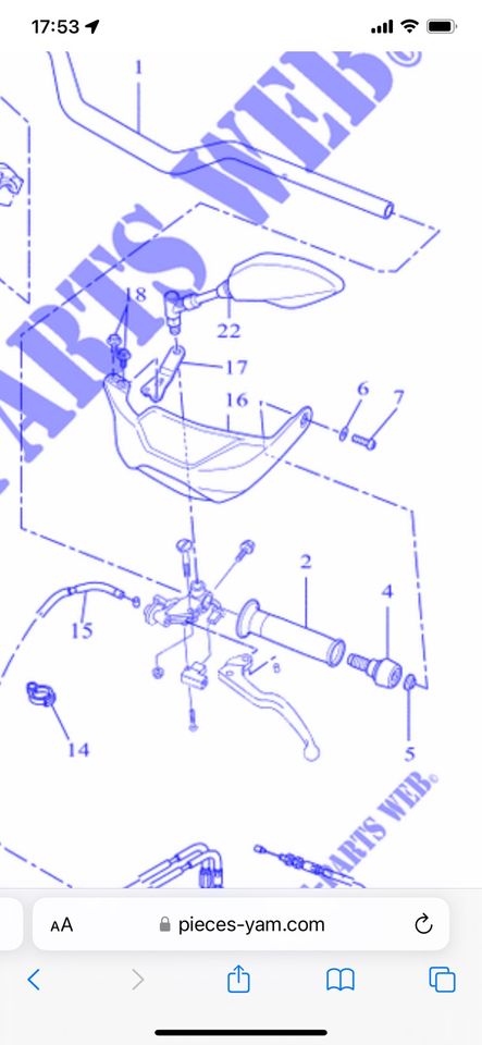 Fur Yamaha 700 Tenere - Handguards /  Handschutzer in Saarbrücken