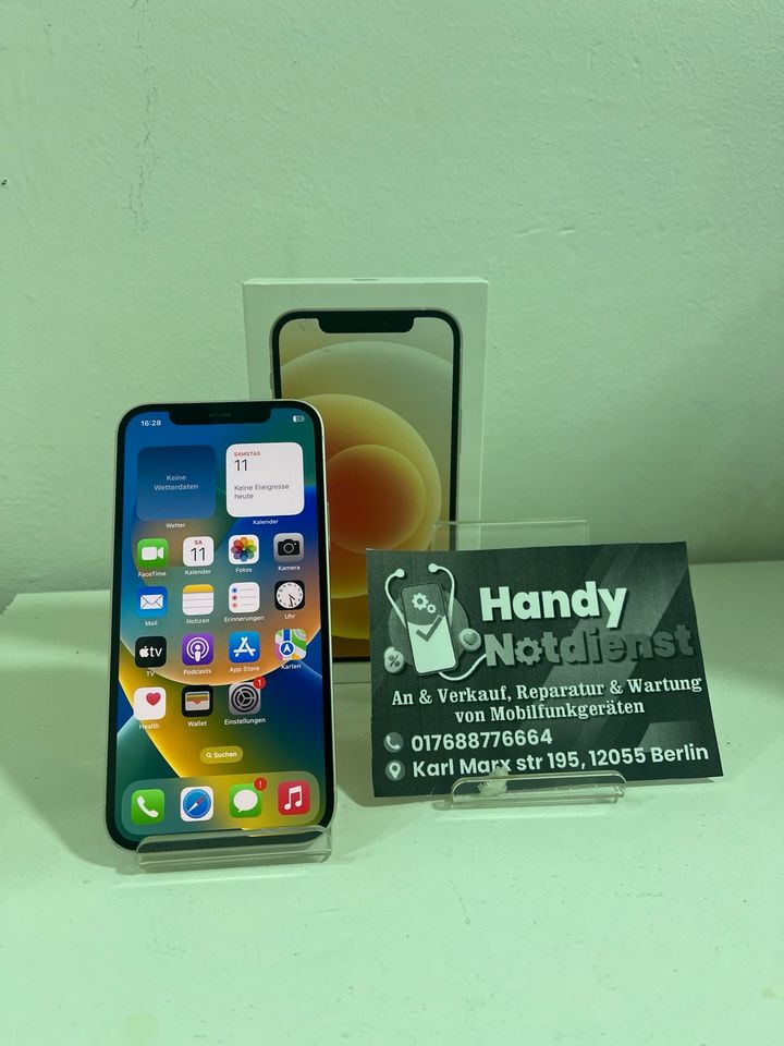 iPhone 12 128GB Weiß Wie neu Akku 91% mit Garantie in Berlin