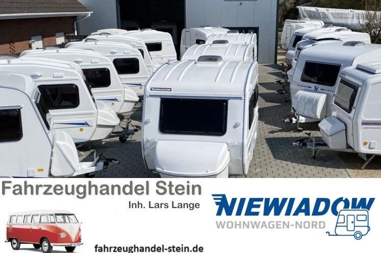 NEU Mini GFK Wohnwagen robust Niewiadow N126D Vintage-Look KULT in Stein (Probstei)