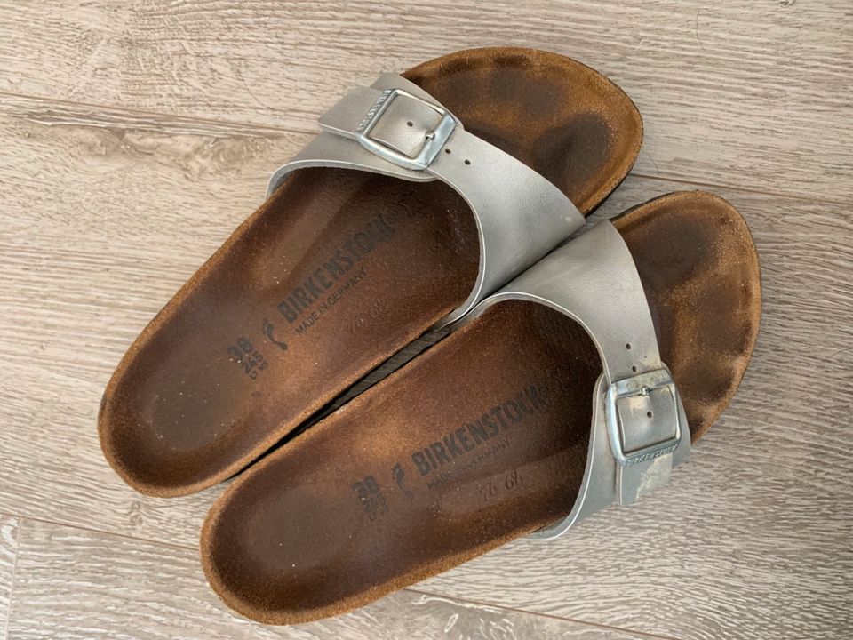 Birkenstock Silber 38 Sandale in Karlshuld