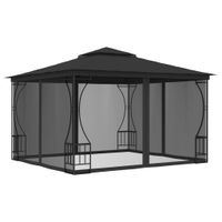 Pavillon mit Netz 300x300x265 cm Anthrazit Partyzelt Festzelt Bayern - Bad Kissingen Vorschau