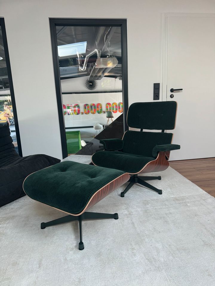 Vitra Lounge Chair Cord Grün Sonderedition in Brackenheim