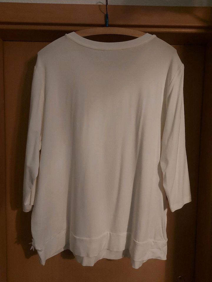 Festliche Tunika/Bluse/Shirt 3/4 Arm Gr.46 Creme in Lößnitz