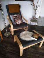 Ikea - Poäng Sessel mit Hocker Nordrhein-Westfalen - Bad Berleburg Vorschau