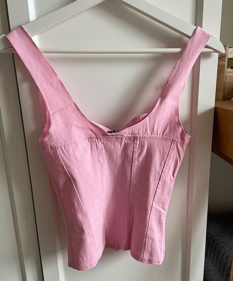 lamgia I Am Gia Idez Corset Pink Top Korsett Shirt in Annaburg