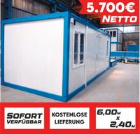 SONDERANGEBOT WC Container Sanitärcontainer KOSTENLOSE LIEFERUNG SOFORT VERFÜGBAR Bürocontainer Küchencontainer Wohncontainer Baucontainer 50mm Wandstärke Container Unterkunftcontainer Schlafcontainer Nordrhein-Westfalen - Kamp-Lintfort Vorschau