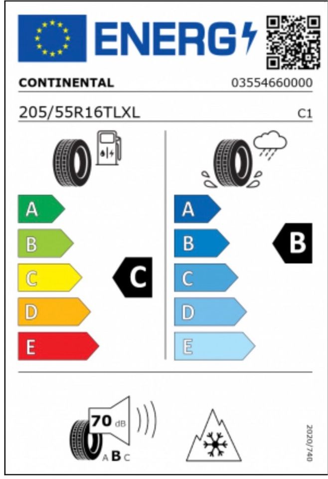 205 55 R16 91H Continental 4x Winterreifen inklusive Versand in Haiger