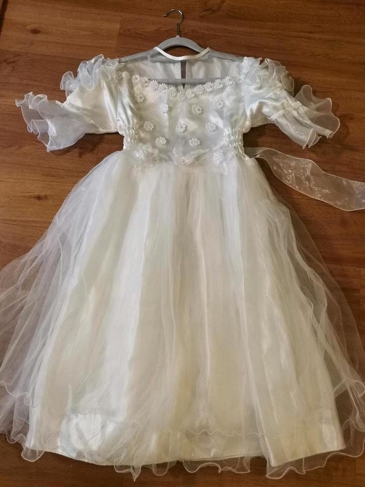 SALE Ballkleid Kleid Festliches Kleid weiß Gr. 134 sehr schön in Karlsruhe