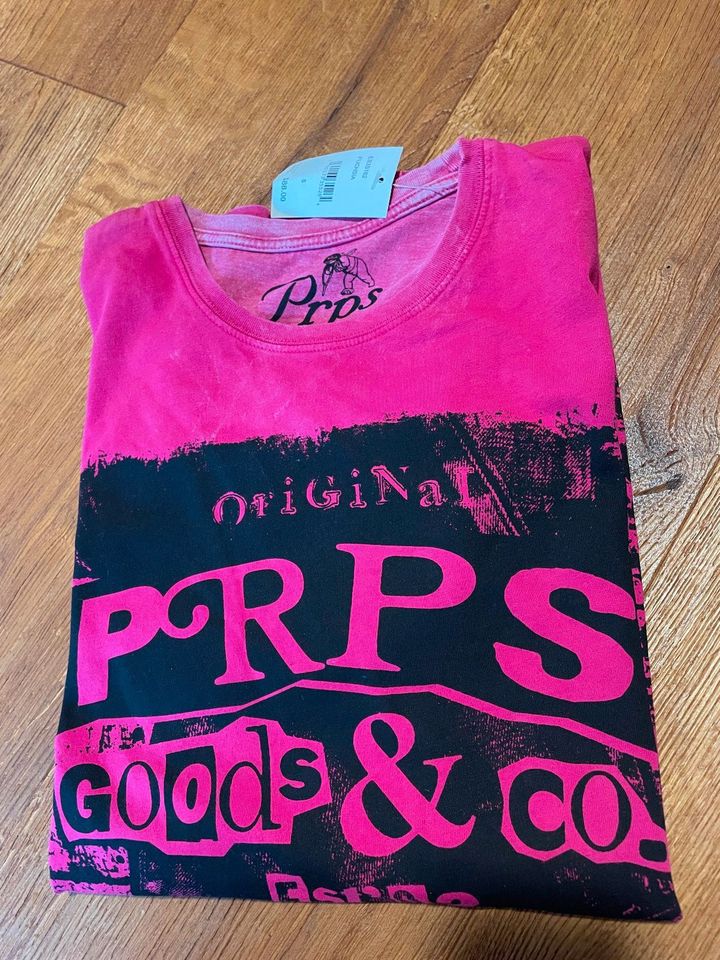 PRPS T-SHIRT FUCHSIA Gr. S 100% BAUMWOLLE SCHÖNER STOFF - NEU in München