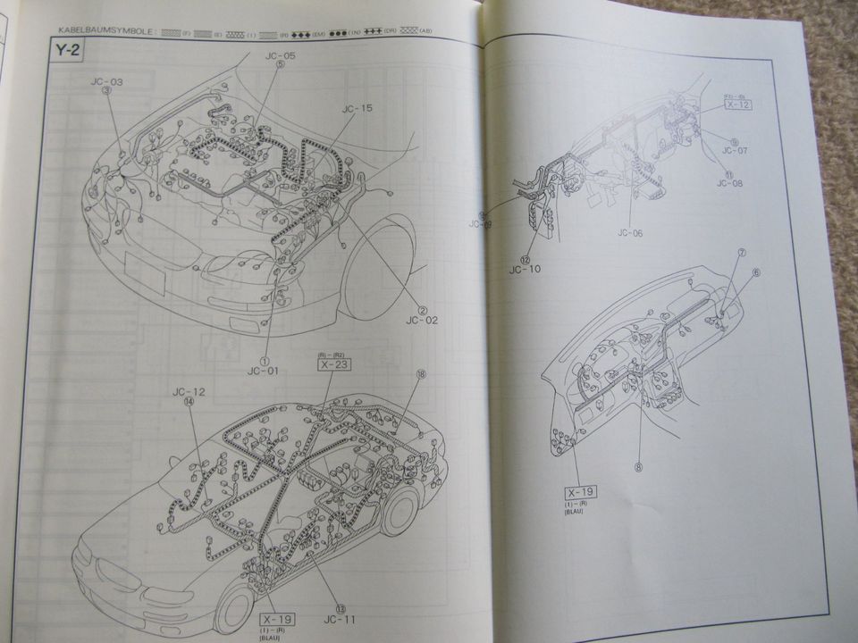 Mazda Xedos 9  KJ Verkabelungsdiagramm Ergänzung 7/95 in Klausdorf