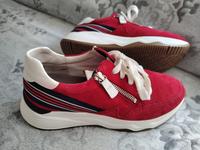 Gabor/Rollingsoft Wild-Leder Sneaker rot Gr.37,5 UK4,5 Niedersachsen - Hildesheim Vorschau