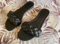 Damen Sandalen flache schuhe im Zara Stil Gr.37 Schwarz Nordrhein-Westfalen - Rheine Vorschau