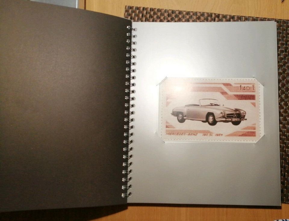 Mercedes SLK Mappe Cover Aluminium Ringbuch u Buch Traumrouten in Waakirchen