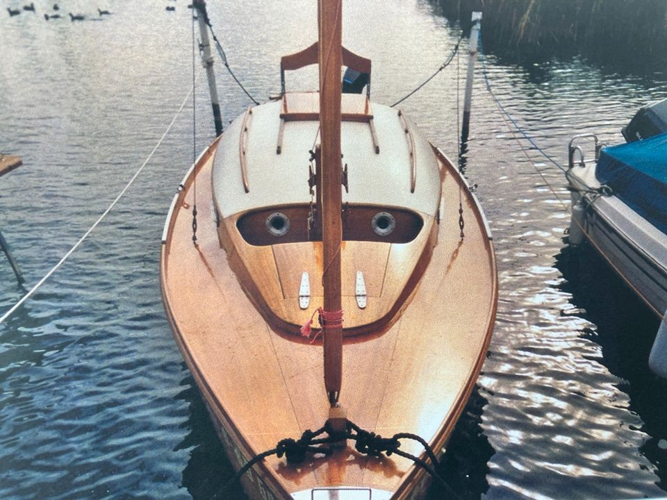 15-er Jollenkreuzer von Buchholz Potsdam 1956 Segelboot Holzboot in Rathenow