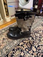 ASH stiefel gr 38 leder mit nieten blickfang Berlin - Wilmersdorf Vorschau