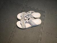 Rieker Sandalen Pantoletten 40 Glitzersteinchen bequem silber Niedersachsen - Ummern Vorschau