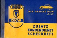 Oldtimer Kundendienst-Scheckheft - unbenutzt  blanko DKW 3=6 Baden-Württemberg - Schopfheim Vorschau