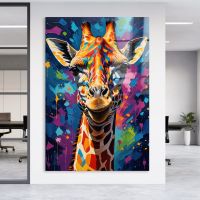 GIRAFFE POP ART WANDBILD KUNSTDRUCK LEINWAND, ACRYLGLAS, POSTER Stuttgart - Stuttgart-Ost Vorschau