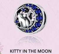 Charm Anhänger aus 925 Sterling Silber "Kitty in the Moon" Kreis Pinneberg - Uetersen Vorschau