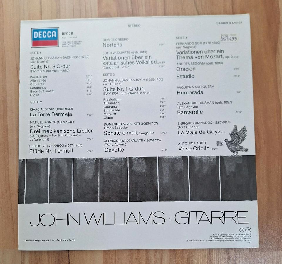 2 Schallplatten - John Williams - Guitar in Groß-Gerau
