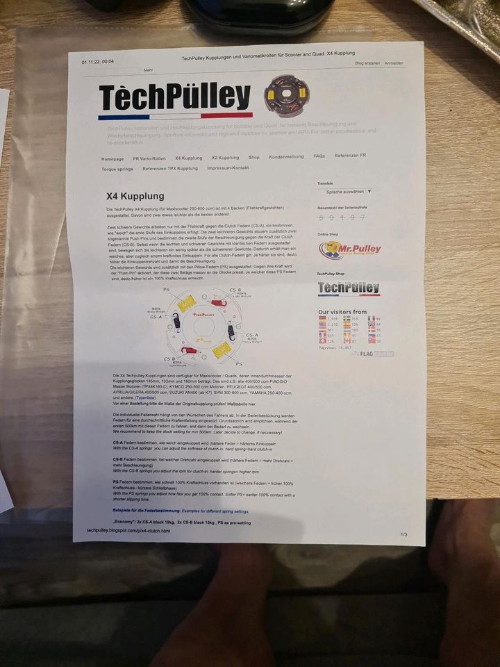 Kymco Hochleistungskupplung Mr.Pulley in Berlin