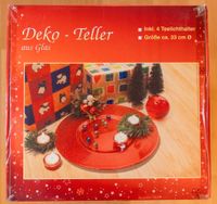 Deko Teller Glas - inkl 4 Teelichter - 33cm Durchmesser Nordrhein-Westfalen - Troisdorf Vorschau