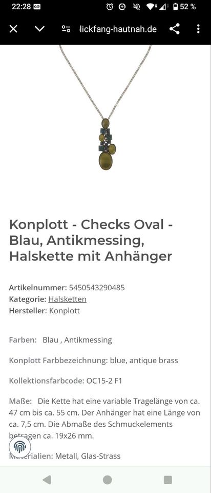 Konplott Halsketten in Morbach