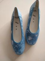 ara Schuh mit Keilabsatz Gr. 4,5 blau-silber Dortmund - Mitte Vorschau