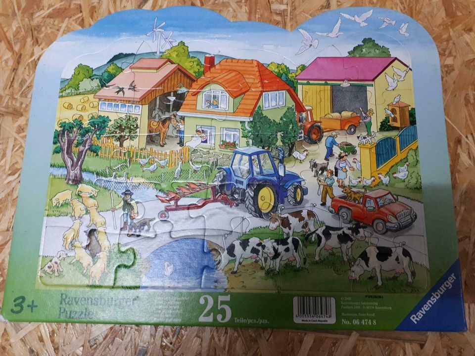 Bauernhof Traktor Puzzle 25 24 16 teilig neuwertig in Collmen