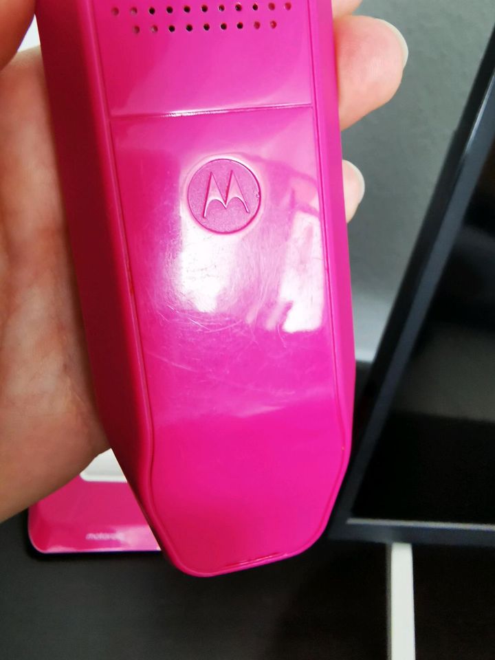 TOP ZUSTAND! Telefon DECT FESTZNETZ Motorola S1201p+ pink in Schlaitdorf