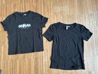 H&M HM Divided T-Shirt Top cropped print moon schwarz XS S Rheinland-Pfalz - Bodenheim Vorschau
