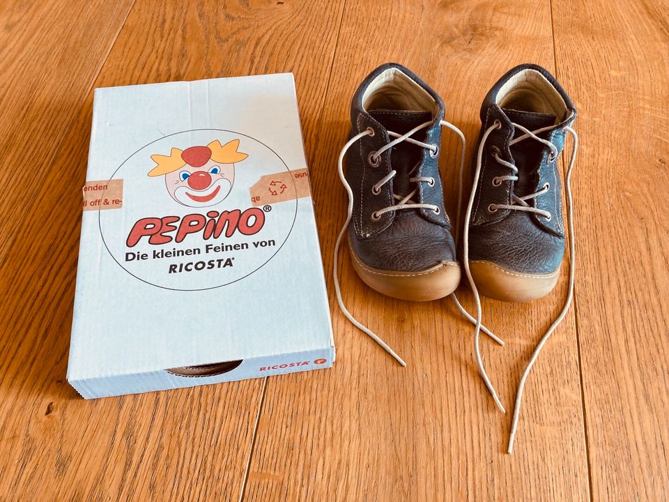 Pepino Ricosta Schuhe Gr. 25 blau Kinderschuhe Leder in Seeshaupt