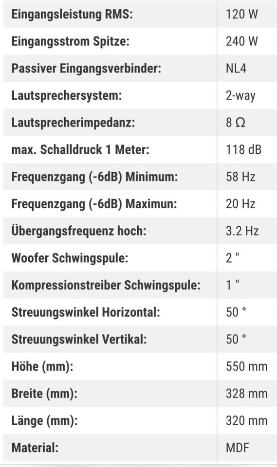 2 Stück DAP AUDIO DRX-10 Lautsprecher in Overath