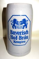 Bayerisch Hof-Bräu Kempten Bierkrug Bier Krug 1L Steingut H:18,5c Hessen - Mörfelden-Walldorf Vorschau