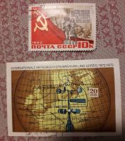 2 Alte Briefmarken DDR  UdSSR Sachsen - Heidenau Vorschau