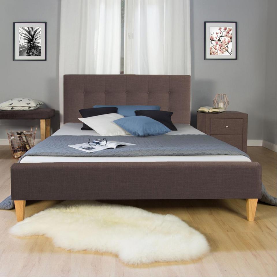NEU Designer Doppelbett Polsterbett Bett 140x200 Braun 101-Fr in Frankfurt am Main