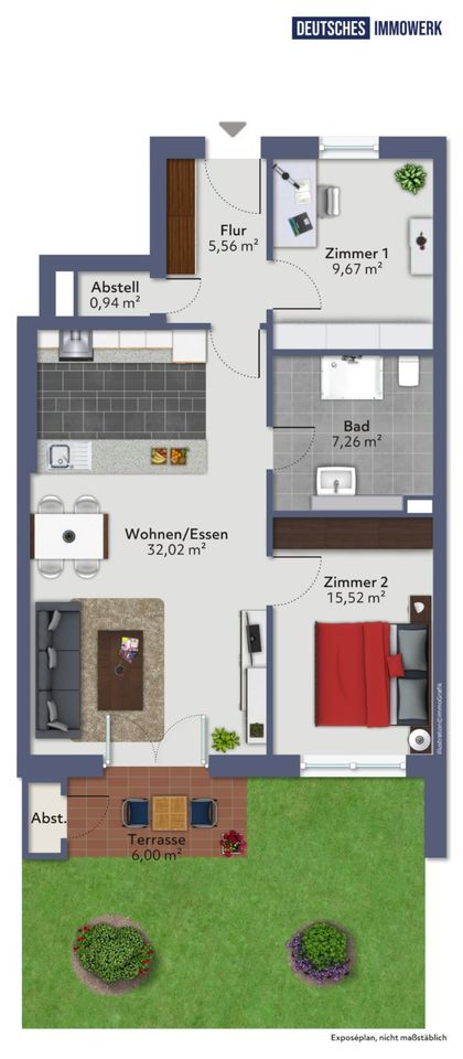 Ihr neues Zuhause! Neuwertige 3-Zimmer-Eigentumswohnung in begehrter Lage von HH-Alt-Rahlstedt in Hamburg