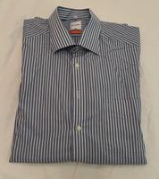 Olymp Luxor modern fit langarm blau gestreift Gr 44 Berlin - Zehlendorf Vorschau