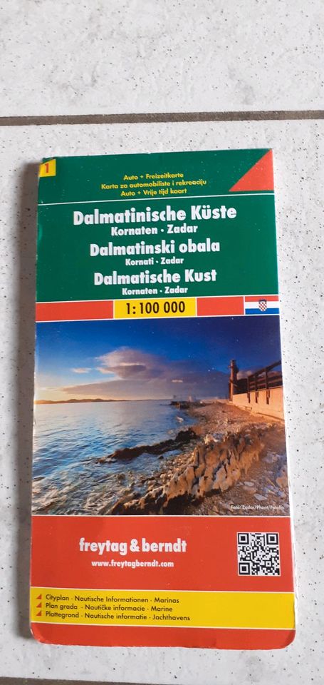 Landkarte Dalmatinische Küste, kostenloser Versand in Offenburg